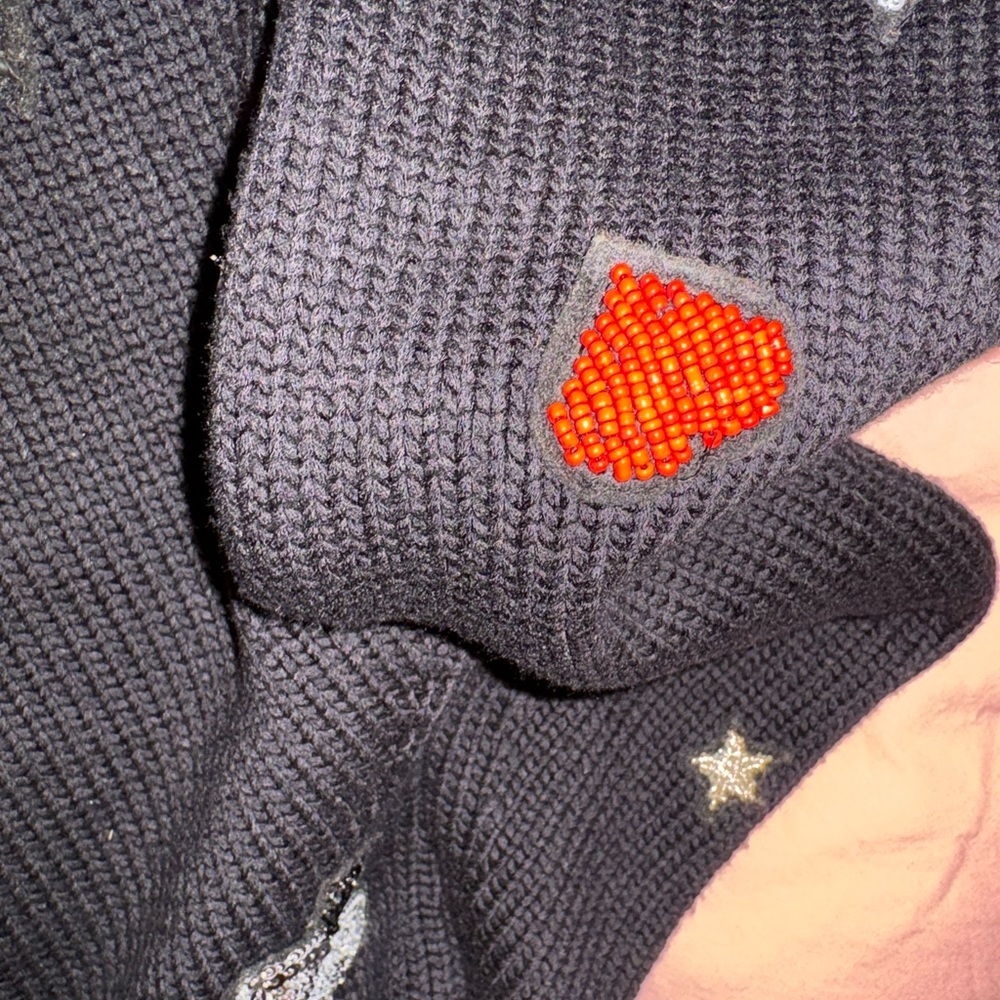 Cinq a Sep Black embellished Cardigan cotton XXS - Picture 3 of 7